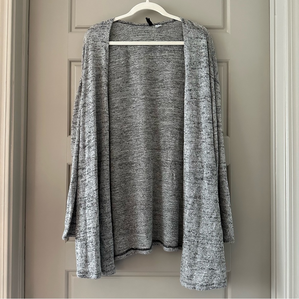 long sleeve gray cardigan